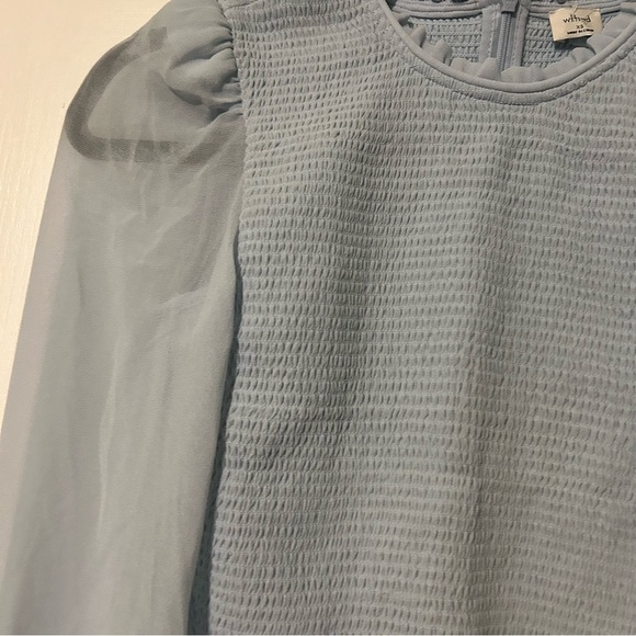 Aritzia Wilfred Tempest Blouse in Snowmelt Blue XS - Picture 3 of 13